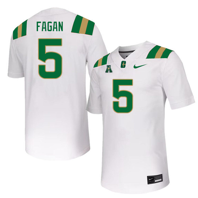 Charlotte 49ers #5 Dontez Fagan College Football Jerseys Stitched Sale-White